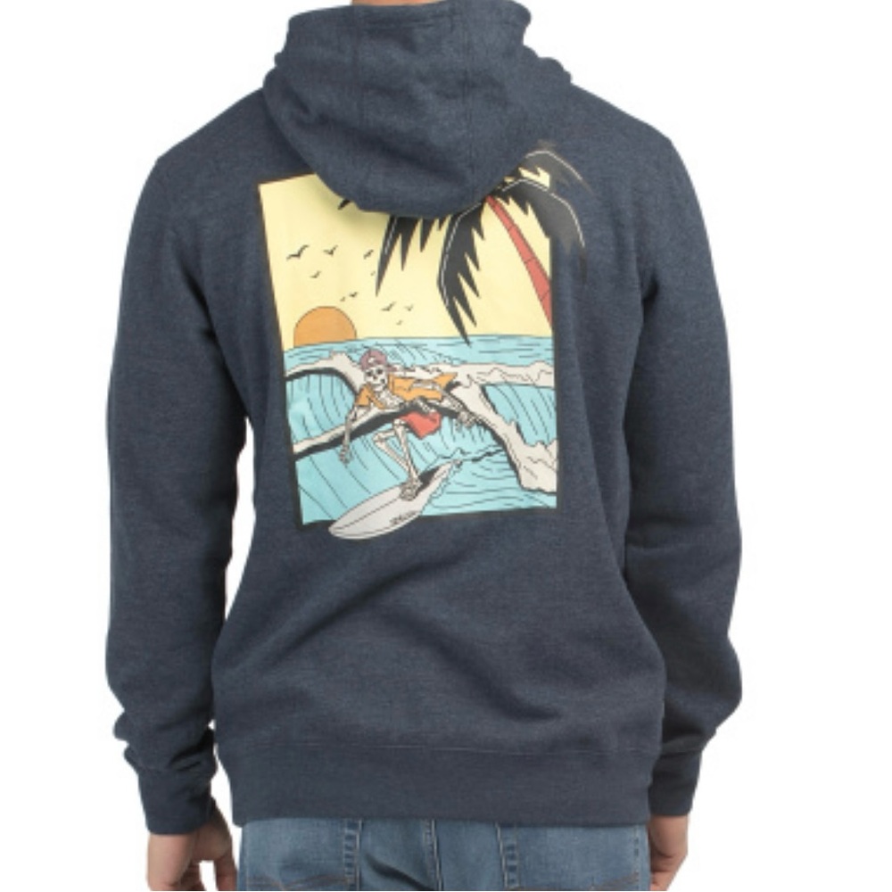 O'Neill Dark Blue Hoodie with Surf Graphic